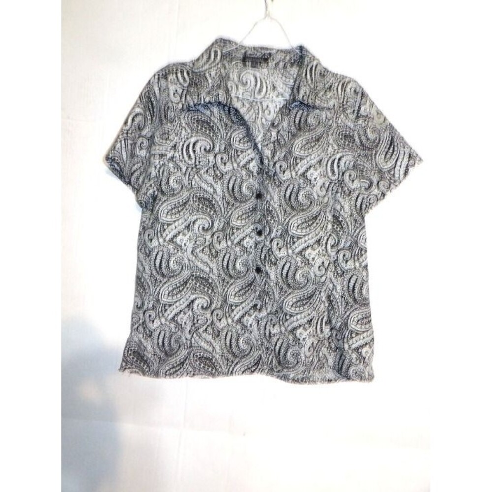 Notations Black & White Top Women Large